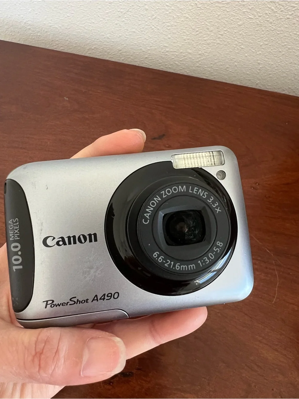 Canon PowerShot A490 Silver and Black Compact Camera